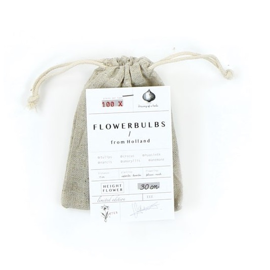 Linen bag with flower bulbs - Image 5